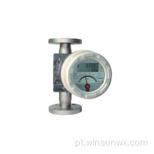 Medidor de fluxo de flutuação de tubo de metal rotâmetro